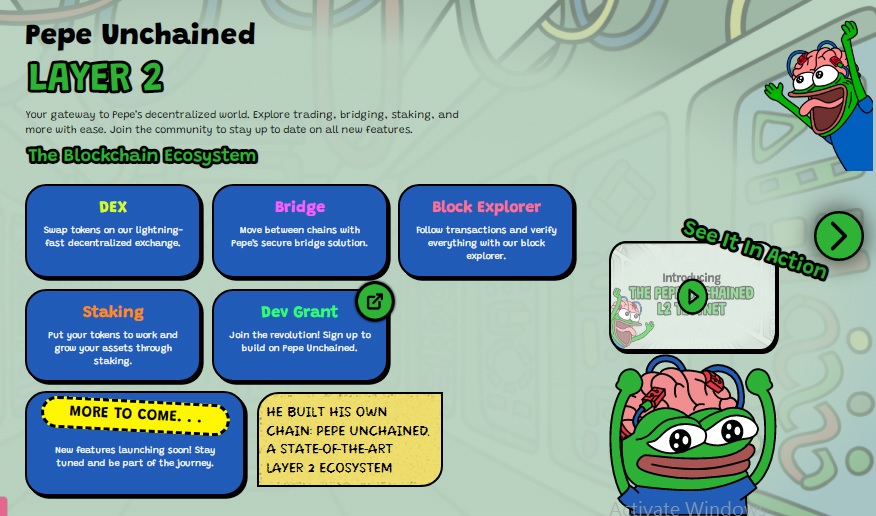 Pepe Unchained's Layer-2 Setup Plan